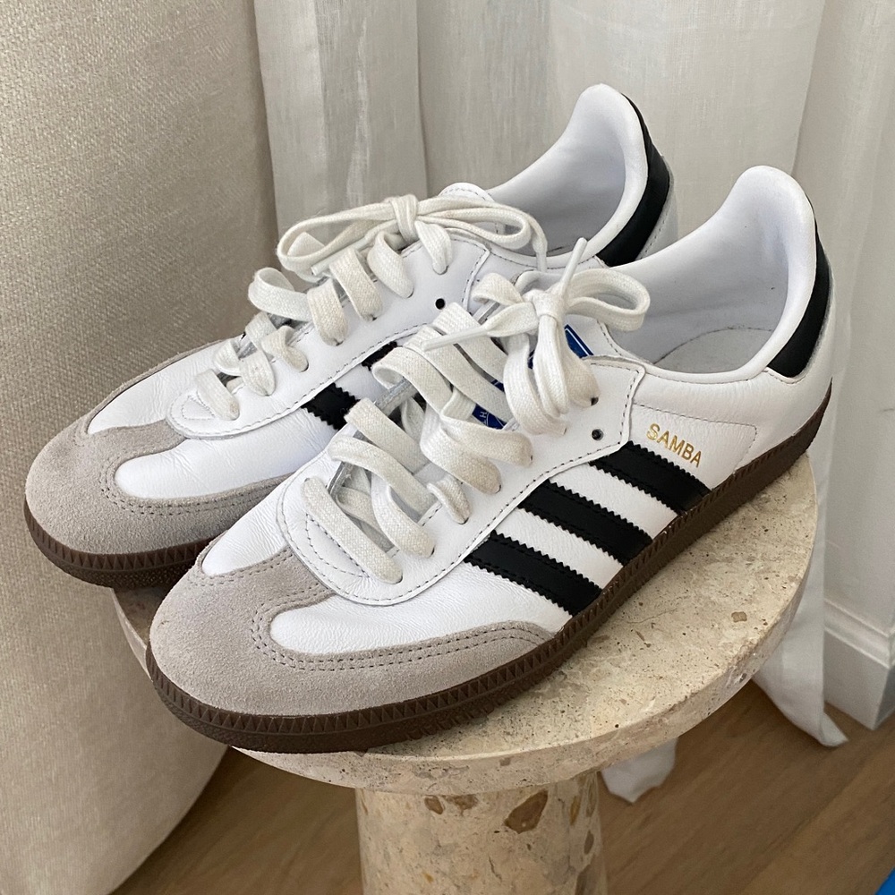 Adidas Samba White Black Brown Sneakers